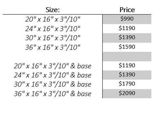Slant Granite Price List